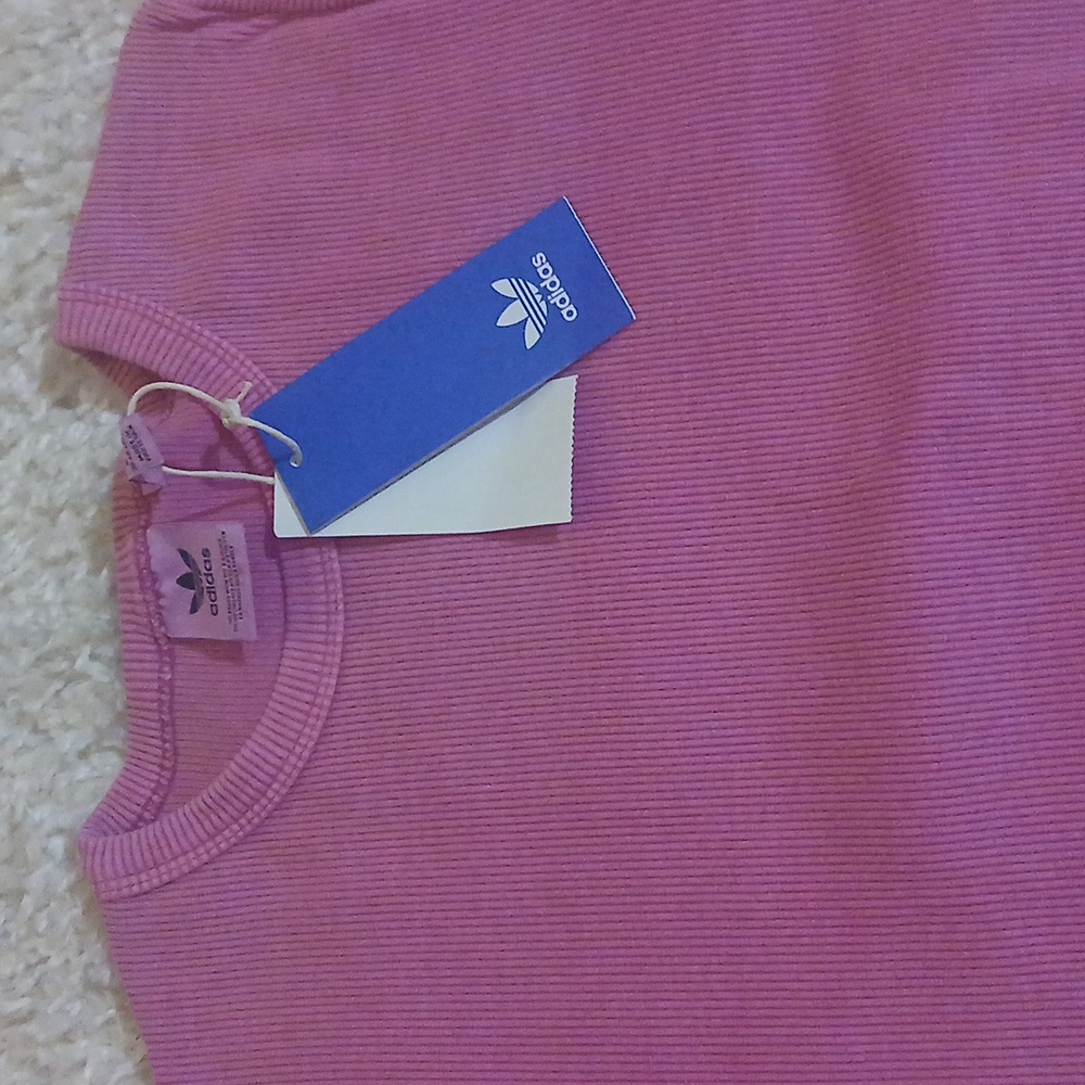 Adidas Ribbed Crop Top - Picture 6 of 8